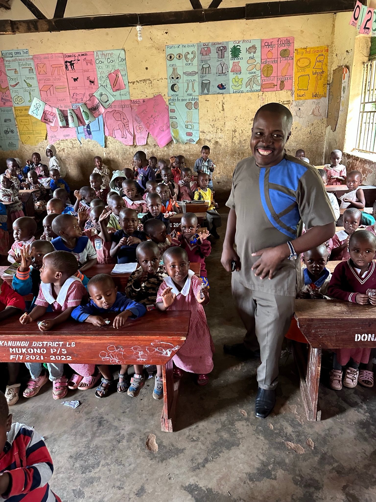 Students at Mukono Primary School